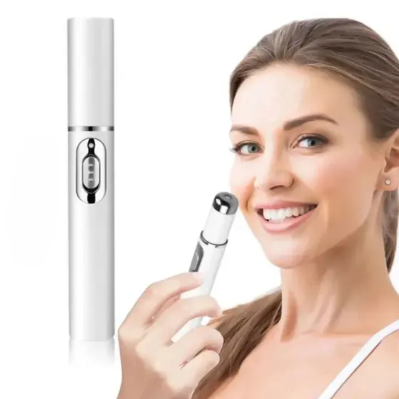 Caneta Laser Luz Azul Terapia Reduz Acne Cicatriz Portátil Tratamento Facial Redução De Marcas