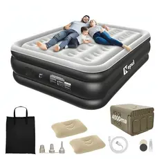 203*154*46cm Colchão Inflável Queen Casal Cama De Campanha Bomba Inflável Com Bateria De Lítio Integrada