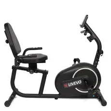 Bicicleta Ergométrica Horizontal Magnética 8 Níveis Resistência