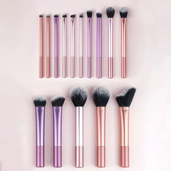 Kit De Pincéis De Maquiagem Profissional 8/12/14 Peças Conjunto Completo Para Pó Blush Alta Qualidade