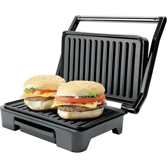 Grill Mallory Inox Asteria Compact Cor Preto E Inox Preto/inox 220v