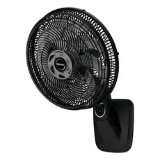Ventilador De Parede Mallory Smart Control 140w Estrutura Preto Pás Grafite Diâmetro 40 Cm 127v