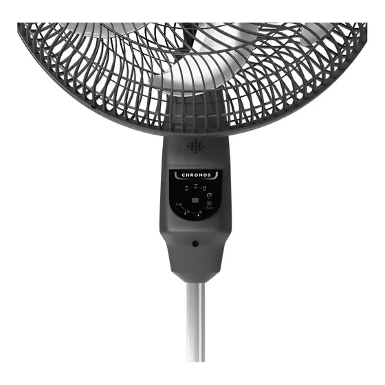 Ventilador De Coluna Mallory Chronos 40cm Preto E Grafite - 40 Cm 127v Plástico 6