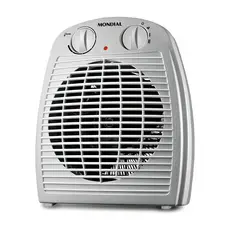 Aquecedor de Ar Mondial A-08 Branco 220V 2000W 3 em 1 2 Niveis Termostato Portatil Silencioso Ventilador Inverno