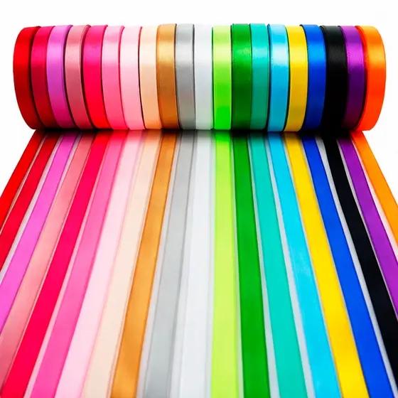 Fita de Cetim Nº 2 10mm com 90 Metros – Diversas Cores