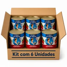 Tomate Pelado Pomodori La Bella San Marzano 2,5kg Cx C\ 6un