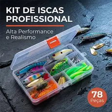 LEMIKKLE - 78 Peças Iscas Artificiais - Diversos Atributos, Pescadores, Portátil e Completo