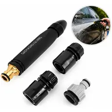 Kit 3 Em 1 Bico Alta Pressão Para Mangueira + Conector Top
