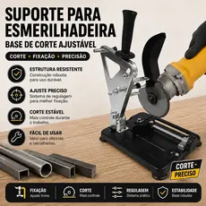 Suporte Fixo De Bancada De Esmerilhadeira Angular Manual Multifuncional