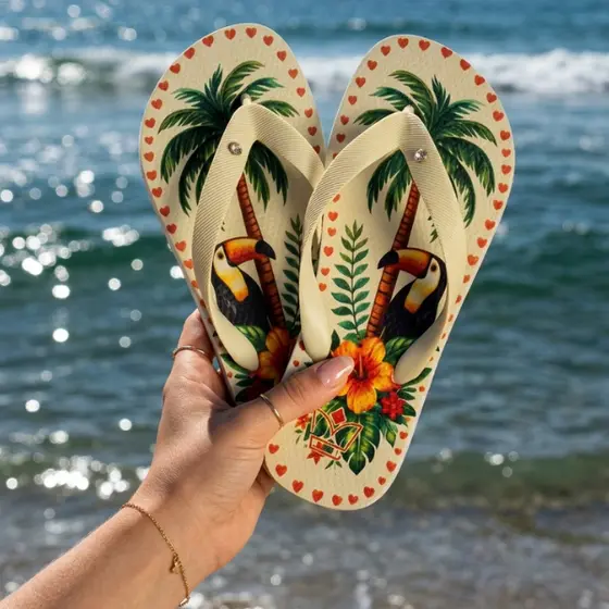Chinelo Casual Para Mulheres Conforto Nas Férias