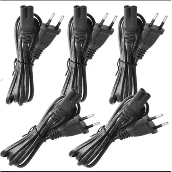 KIT CABOS DE FORÇA PARA PS2 / PS3 / PS4 / TV / RADIO BIPOLAR 1,8 METROS (ATF-1300)