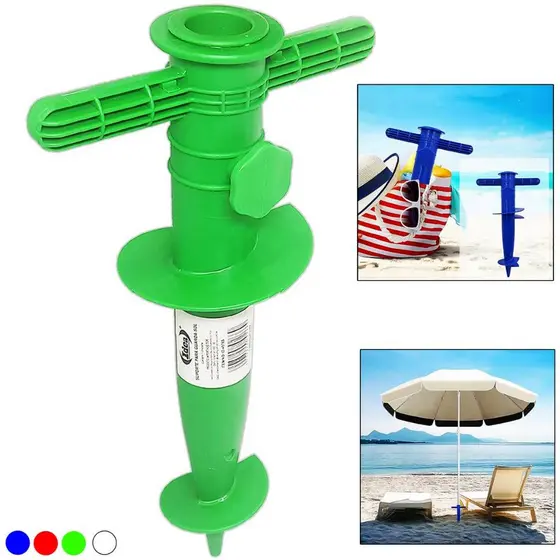 SUPORTE SACA AREIA FIXADOR ANCORA PARA GUARDA SOL AREIA DE PRAIA (ID-4576S)