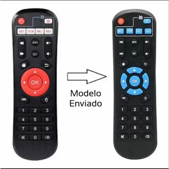 CONTROLE REMOTO COMPATIVEL RED|ONE INFOKIT / PRO ELETRONIC X88 H96 X96 (LE-7225)