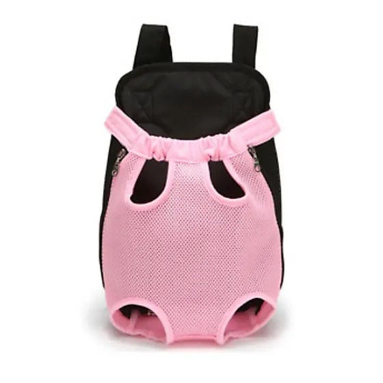 Bolsa Mochila Canguru Transporte Pet Cachorro Gato Respiravel Com Tela Frente E Costas