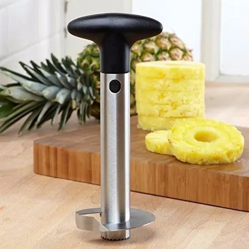 Descascador De Abacaxi Aço Inox Fatiador Em Espiral Para Drinks Sobremesas Utensílios Cozinha
