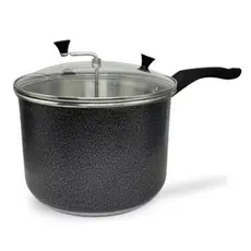 Panela Pipoqueira Tradicional N°20 Alumínio com Tampa de Vidro 4 Litros(Pipoqueira de Aluminio)