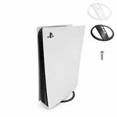 Suporte Vertical PS5 Base Circular com Parafuso Incluso Compatível Slim/Fat/Pro Preto ou Branco