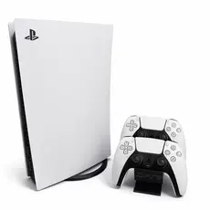 Suporte Base Vertical PS5 + Suporte 2 Controle de Mesa DualSense Pro/ Slim/ Standard com Mídia