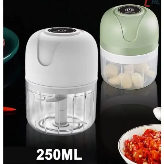 DAGUAN Moedor Alho Elétrico 250ml Sem Fio Cortador De Legumes Triturador De Alimentos Cozinha