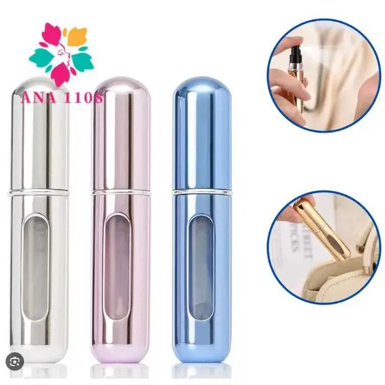 DAGUAN SHOP 3 Pcs Porta Perfume Recarregavel Portatil Spray 5ml