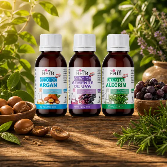 Óleo Para Cabelo 60ml Crescimento Hidratação Nutrição Umectação Reparação Restauração Capilar