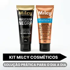 Kit Facial 1 Removedor de Cravos + 1 Vitamina C Skin Care Clareador Milcy
