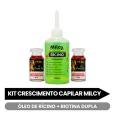 Kit Crescimento Capilar + Ampola Biotina Fortalecedor Antiqueda Hidratação e Brilho