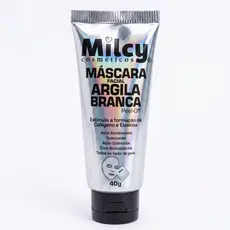 Máscara de Argila Branca Peel Off Iluminadora para Skincare Todos os Tipos de Pele Milcy