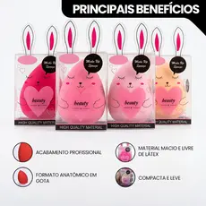 Esponja de Maquiagem Profissional Macias Acabamento Uniforme