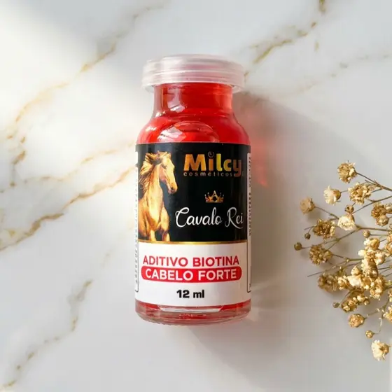 Aditivo Biotina Cavalo Rei para Crescimento Capilar e Cabelo Forte Milcy Cosméticos 12ml
