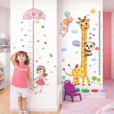 Régua de Crescimento Infantil Adesiva Decoração Quarto Meninos e Meninas