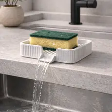 Bandeja de Drenagem Para Esponja e Sabão/Sabonete – Suporte para Esponja e Sabonete | Moderno | Minimalista