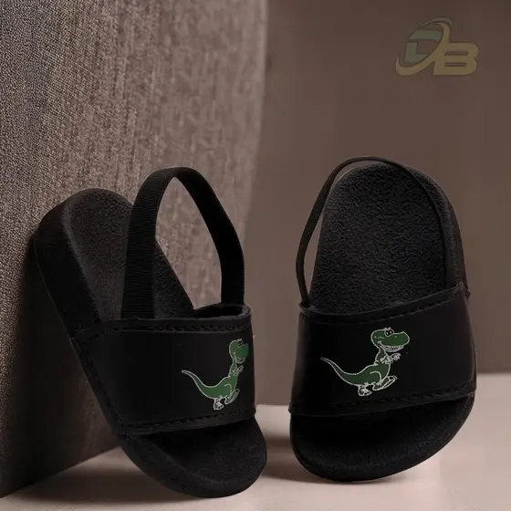 Chinelo Sandália Bebê Dinossauro Confortável Leve Macio Escolar Casual 16ao25
