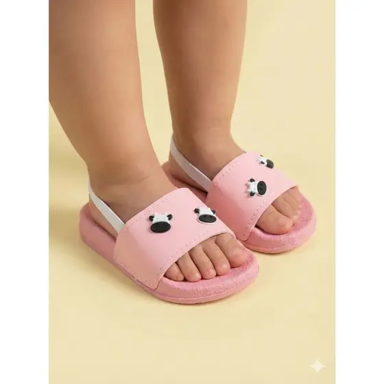Chinelo Bebê Menina Com Elástico Confortável Personalizado Vaquinha 16 ao 25 Feminino
