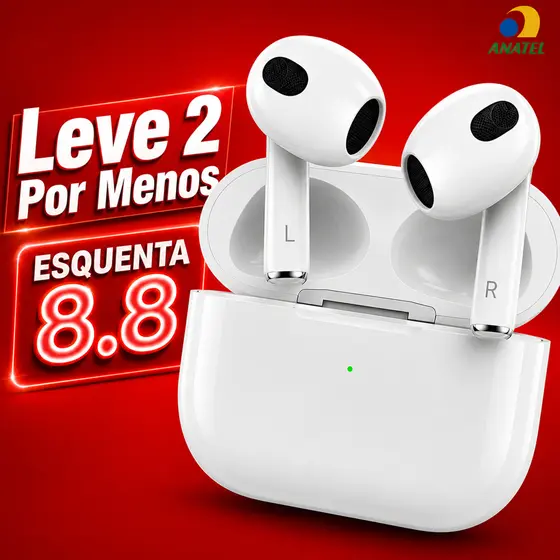 Fone de Ouvido Bluetooth TWS Sem FIo Som Grave HD V5.4 Microfone Integrado e Bateria de Longa Duração  H'Maston RS20