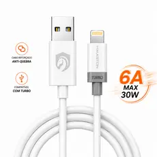 Cabo USB Carga Rápida 4.0 Tipo C Lightning Futurista Carregamento Rápido 1 Metro para Android iPhone H'Maston H140