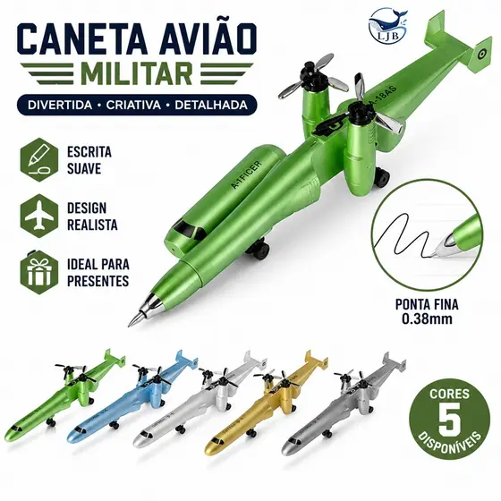 Nova Caneta Criativa De Gel De Avião Combate Especial Helicóptero Bola Estudantil Papelaria A-18AS