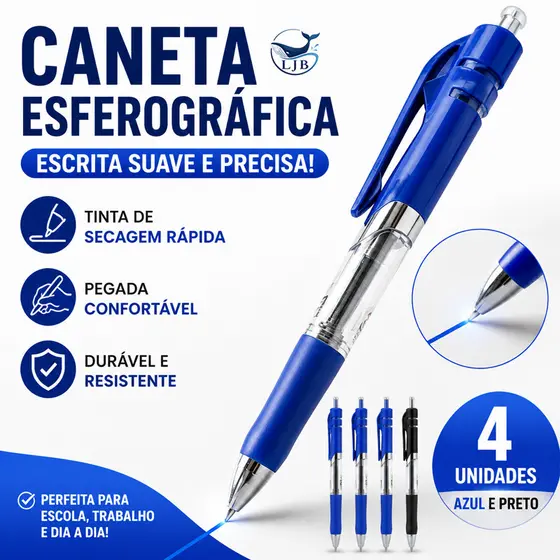 12-36PCS Caneta Gel Retrátil com Grip Ponta Bala Azul Preta para Escola e Escritório XK-K-35