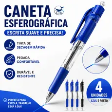 12-36PCS  Caneta Gel Retrátil com Grip Ponta Bala Azul Preta para Escola e Escritório  XK-K-35