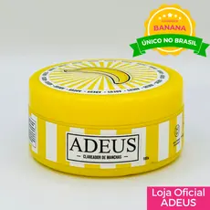 ADEUS Creme Corporal e Facial de Banana — 100g | Vegano com Niacinamida e Ácido Hialurônico | Uniformiza e Realça o Tom