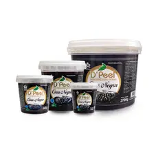 Cera Depilatória Hidrossolúvel D'peel Morna Dpell Negra Carvão Profissional