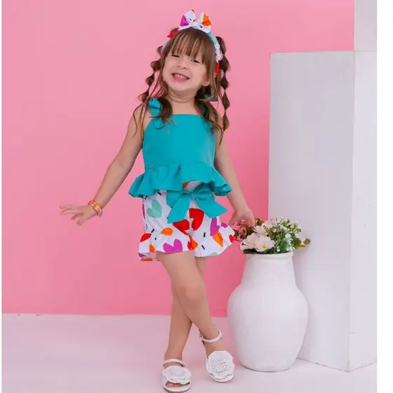 Conjunto Infantil Menina | Roupa Menina 1, 2 3 Anos