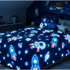 Cobertor Manta Infantil Casal 2,00x1,80Mt Brilha no Escuro Antialérgico