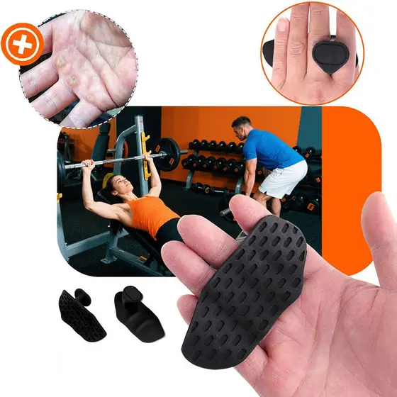 Luvas de Academia Unissex-Silicone Antiderrapante-Luvas de Proteção Para Musculação Barra Grip Crossfit-Prevenir Calos