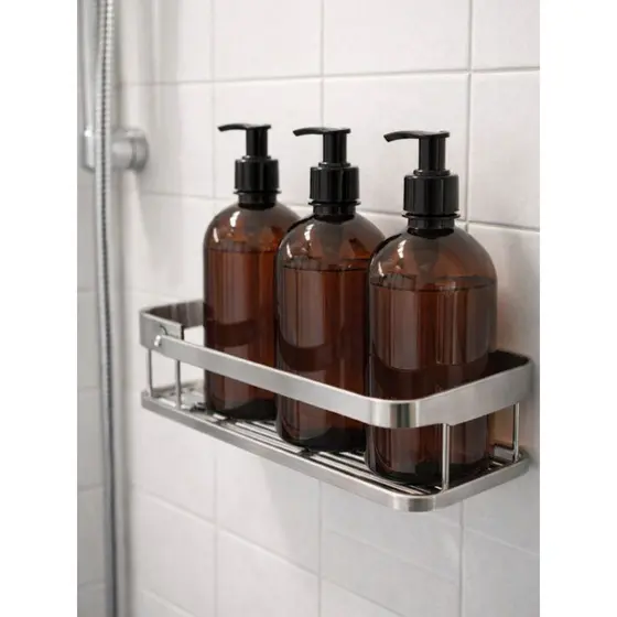 Dispenser Sabonete Liquido Frasco Saboneteira 500ml Âmbar com Válvula  Shampoo, Condicionador 1, 3 ou 5 Unidades