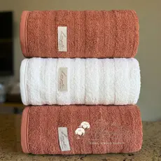 Kit/Jogo 3 Toalhas de Banho Grande 100% Algodão Grossa Super Luxo Premium Macia Absorção Superior