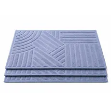 Kit c/3 Toalhas de Piso Tapete Para Banheiro Luxo Gaia Felpudo Grosso Grande 45x75 cm