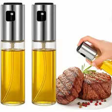 Spray Pulverizador de Azeite 100ml Frasco de Vidro para Óleo Vinagre Saladas Cozinha