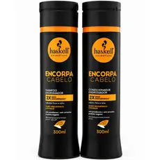 Shampoo +  Condicionador - Encorpa Cabelo - Engrossador Haskell 300ml cada - Vegano -Encorpa Cabelo