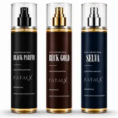 Body Splash Masculino Importado 200ML Homem Rico Fragancia Duradoura SELVA + BLACK PARFIM + BECK GOLD